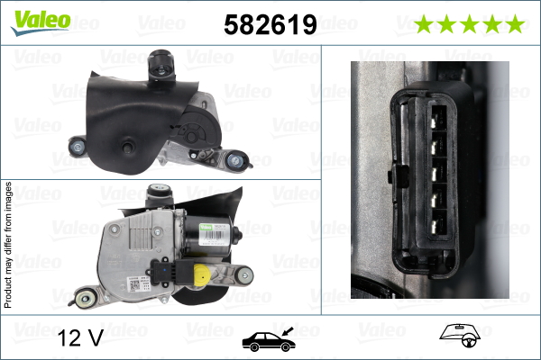 VALEO 582619 ORIGINAL PART Wiper Motor Right Front for CITROËN